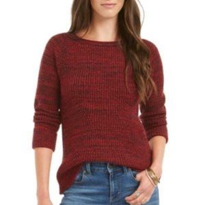 NEW! Style&Co red/blk pullover crewneck Sweater Shirt Top Women's Petite size
